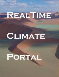 RealTime Climate Portal in bold over desert